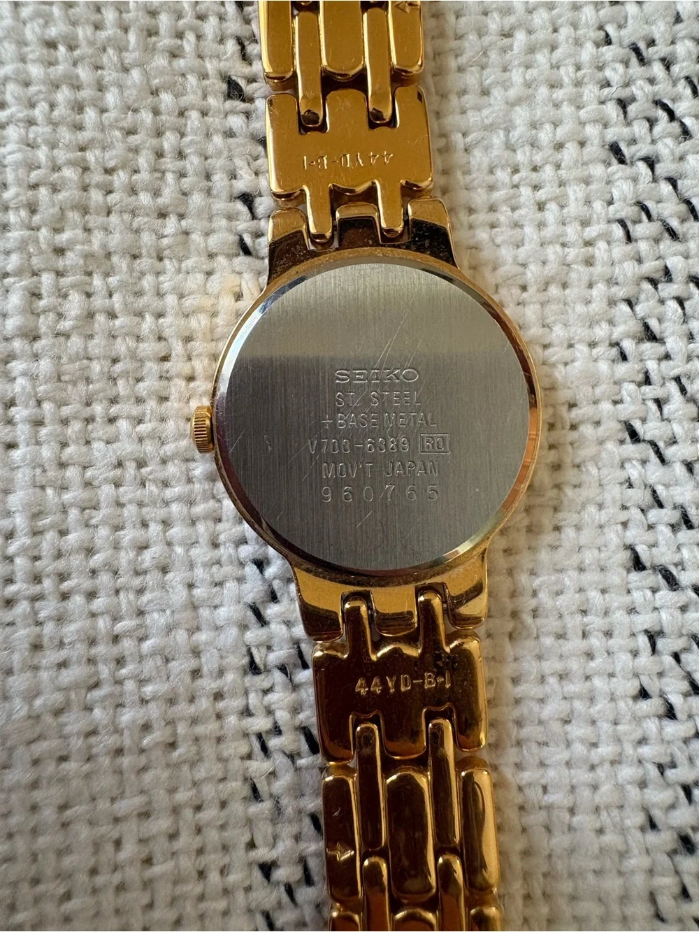 Seiko Gold Tone Stainless Steel Bracelet Watch
